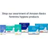 imageAmazon Basics Thick Maxi Pads with Wings for Periods Regular Absorbency Unscented Size 1 144 Count Previously SolimoSize 5