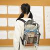imageAmazon Basics Transparent School Backpack With WaterResistant PVC Plastic Material and Ruggedly Reinforced Shoulder Straps Clear
