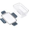 imageAmazon Basics Tritan Plastic Food Storage Containers  Tritan Plastic Locking Air Tight 11 Containers with Lids 22 Pieces Clear22 Pieces
