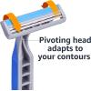 imageAmazon Basics Twin Blade Pivoting Disposable Razors with Rubber Grip 32 Count 1Pack Previously Solimo32 Count Pack of 1