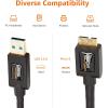 imageAmazon Basics USB 30 Cable Type USBA Male to Micro USB 6 feet 18 Meters Black3 Feet