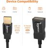 imageAmazon Basics USBA 20 Extension Cable Male to Female 480Mbps Transfer Speed 98 Foot Black1Pack