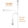 imageAmazon Basics USBA to Lightning ABS Mfi Certified Charger Cable for Apple iPhone iPad 6ft White 1 PackWhite
