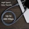 imageAmazon Basics USBA to Lightning Charger Cable Nylon Braided Cord MFi Certified Charger for Apple iPhone 14 13 12 11 X Xs Pro Pro Max Plus iPad 10000 Bend Lifespan 6 Foot Rose GoldDark Gray