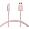imageAmazon Basics USBA to Lightning Charger Cable Nylon Braided Cord MFi Certified Charger for Apple iPhone 14 13 12 11 X Xs Pro Pro Max Plus iPad 6 Foot Rose GoldRose Gold