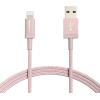 imageAmazon Basics USBA to Lightning Charger Cable Nylon Braided Cord MFi Certified Charger for Apple iPhone 14 13 12 11 X Xs Pro Pro Max Plus iPad 6 Foot Rose GoldRose Gold