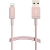 imageAmazon Basics USBA to Lightning Charger Cable Nylon Braided Cord MFi Certified Charger for Apple iPhone 14 13 12 11 X Xs Pro Pro Max Plus iPad 6 Foot Rose GoldRose Gold