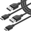 imageAmazon Basics USBC to USBA 20 Fast Charger Cable for Android Phones 480Mbps Speed USBIF Certified for Apple iPhone 1615 iPad Samsung Galaxy Tablets Laptops 6 Foot WhiteBlack