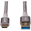imageAmazon Basics USBC to USBA 31 Gen 1 Fast Charger Cable Nylon Braided Cord 5Gbps HighSpeed for Apple iPhone 1615 iPad Samsung Galaxy Tablets Laptops 10 Foot Dark Gray30 m