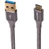 imageAmazon Basics USBC to USBA 31 Gen 1 Fast Charger Cable Nylon Braided Cord 5Gbps HighSpeed for Apple iPhone 1615 iPad Samsung Galaxy Tablets Laptops 10 Foot Dark Gray30 m