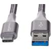 imageAmazon Basics USBC to USBA 31 Gen 1 Fast Charger Cable Nylon Braided Cord 5Gbps HighSpeed for Apple iPhone 1615 iPad Samsung Galaxy Tablets Laptops 10 Foot Dark Gray18 m