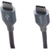 imageAmazon Basics USBC to USBC 20 Fast Charger Cable Nylon Braided Cord 480Mbps Speed USBIF Certified for Apple iPhone 1615 iPad Samsung Galaxy Tablets Laptops 10 Foot SilverDark Grey