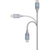 imageAmazon Basics USBC to USBC 20 Fast Charger Cable Nylon Braided Cord 480Mbps Speed USBIF Certified for Apple iPhone 1615 iPad Samsung Galaxy Tablets Laptops 10 Foot SilverDark Grey