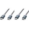 imageAmazon Basics USBC to USBC 20 Fast Charger Cable Nylon Braided Cord 480Mbps Speed USBIF Certified for Apple iPhone 1615 iPad Samsung Galaxy Tablets Laptops 10 Foot SilverDark Grey