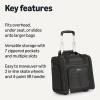 imageAmazon Basics Underseat Carry On Luggage with Wheels  14quot Rolling Travel Bag BlackBlack