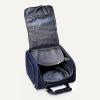 imageAmazon Basics Underseat Carry On Luggage with Wheels  14quot Rolling Travel Bag Navy Quilted