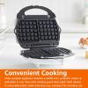 imageAmazon Basics Waffle Sandwich Maker and Grill 3in1 Black 700WWhite