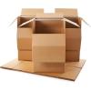 imageAmazon Basics Wardrobe Clothing Moving Boxes with Bar 6 Pack Brown 24quot x 24quot x 40quotBrown