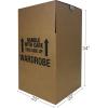 imageAmazon Basics Wardrobe Clothing Moving Boxes with Bar 6 Pack Brown 24quot x 24quot x 40quotBrown