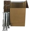 imageAmazon Basics Wardrobe Clothing Moving Boxes with Bar 6 Pack Brown 24quot x 24quot x 40quotBrown