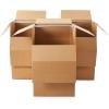 imageAmazon Basics Wardrobe Clothing Moving Boxes with Bar 6 Pack Brown 24quot x 24quot x 40quotBrown