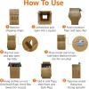 imageAmazon Basics Wardrobe Clothing Moving Boxes with Bar 6 Pack Brown 24quot x 24quot x 40quotBrown