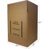 imageAmazon Basics Wardrobe Clothing Moving Boxes with Bar 6 Pack Brown 24quot x 24quot x 40quotBrown
