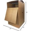 imageAmazon Basics Wardrobe Clothing Moving Boxes with Bar 6 Pack Brown 24quot x 24quot x 40quotBrown