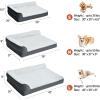 imageAmazon Basics Washable LShaped Dog Bed for Medium Dogs AntiSlip Pet Sofa Bed for Indoor Dogs Crate Bed 36x27x8 Inches GrayLight Gray
