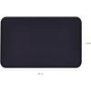 imageAmazon Basics Waterproof AntiSlip Silicone Cat ampamp Dog Food Mat Pet Mats with Raised Edges for Food and Water Bowl to Protect Floors 185 x 115 Inches Gray SolidBlack