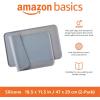 imageAmazon Basics Waterproof AntiSlip Silicone Cat ampamp Dog Food Mat Pet Mats with Raised Edges for Food and Water Bowl to Protect Floors 185 x 115 Inches Gray SolidGray