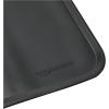 imageAmazon Basics Waterproof AntiSlip Silicone Cat ampamp Dog Food Mat Pet Mats with Raised Edges for Food and Water Bowl to Protect Floors 185 x 115 Inches Gray SolidBlack