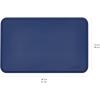imageAmazon Basics Waterproof AntiSlip Silicone Cat ampamp Dog Food Mat Pet Mats with Raised Edges for Food and Water Bowl to Protect Floors 185 x 115 Inches Gray SolidBlue