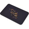 imageAmazon Basics Waterproof AntiSlip Silicone Cat ampamp Dog Food Mat Pet Mats with Raised Edges for Food and Water Bowl to Protect Floors 185 x 115 Inches Gray SolidBlack