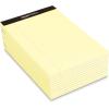imageAmazon Basics Wide Ruled Lined Writing Note Pads 85 inch x 1175 inch White 12 Count 12 Pack of 50Canary