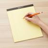 imageAmazon Basics Wide Ruled Lined Writing Note Pads 85 inch x 1175 inch White 12 Count 12 Pack of 50Canary
