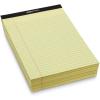 imageAmazon Basics Wide Ruled Lined Writing Note Pads 85 inch x 1175 inch White 12 Count 12 Pack of 50Canary