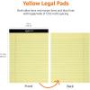 imageAmazon Basics Wide Ruled Lined Writing Note Pads 85 inch x 1175 inch White 12 Count 12 Pack of 50Canary