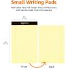 imageAmazon Basics Wide Ruled Lined Writing Note Pads 85 inch x 1175 inch White 12 Count 12 Pack of 50Canary
