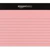 imageAmazon Basics Wide Ruled Lined Writing Note Pads 85 inch x 1175 inch White 12 Count 12 Pack of 50Multicolor