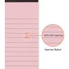 imageAmazon Basics Wide Ruled Lined Writing Note Pads 85 inch x 1175 inch White 12 Count 12 Pack of 50Multicolor