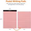 imageAmazon Basics Wide Ruled Lined Writing Note Pads 85 inch x 1175 inch White 12 Count 12 Pack of 50Multicolor
