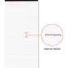 imageAmazon Basics Wide Ruled Lined Writing Note Pads 85 inch x 1175 inch White 12 Count 12 Pack of 50White