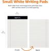 imageAmazon Basics Wide Ruled Lined Writing Note Pads 85 inch x 1175 inch White 12 Count 12 Pack of 50White