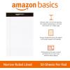 imageAmazon Basics Wide Ruled Lined Writing Note Pads 85 inch x 1175 inch White 12 Count 12 Pack of 50White