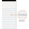 imageAmazon Basics Wide Ruled Lined Writing Note Pads 85 inch x 1175 inch White 12 Count 12 Pack of 50White