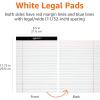 imageAmazon Basics Wide Ruled Lined Writing Note Pads 85 inch x 1175 inch White 12 Count 12 Pack of 50White