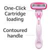 imageAmazon Basics Womens 5 Blade FITS Razor for Women FITS Amazon Basics Handle and Venus Handles Includes 1 FITS Handle 12 Cartridges ampamp 1 Shower HangerPink