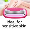 imageAmazon Basics Womens 5 Blade FITS Razor for Women FITS Amazon Basics Handle and Venus Handles Includes 1 FITS Handle 12 Cartridges ampamp 1 Shower HangerPink