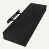 imageAmazon Basics Wood Floating Wall Shelves Pack of 3 White 158quot x 5quot x 18quotBlack